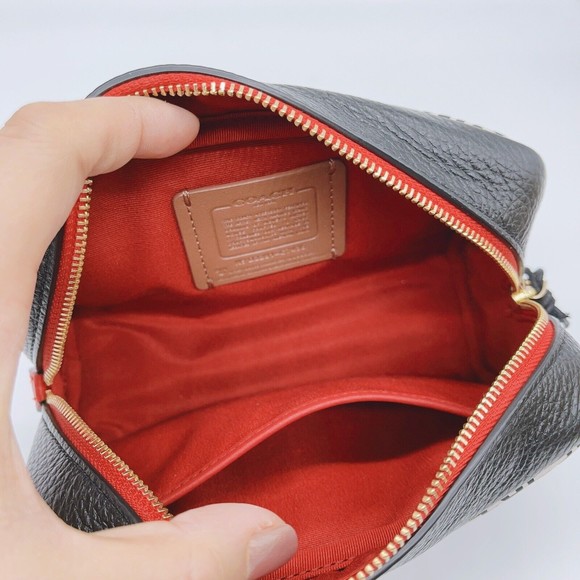 Coach Disney Mickey Mouse X Keith Haring Small Boxy Cosmetic Case C7436 NWT $150 - Picture 6 of 10